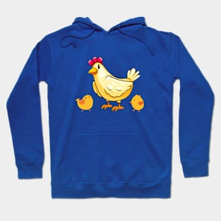 Cute Hen and Chicks Hoodie